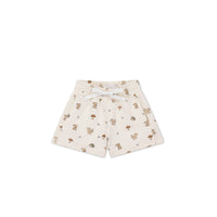 Organic Cotton Jalen Short - Woodland Friends Childrens Short from Jamie Kay NZ