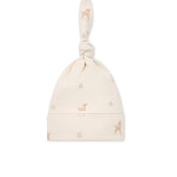 Organic Cotton Knot Beanie - Fable Deer Cloud Childrens Hat from Jamie Kay NZ