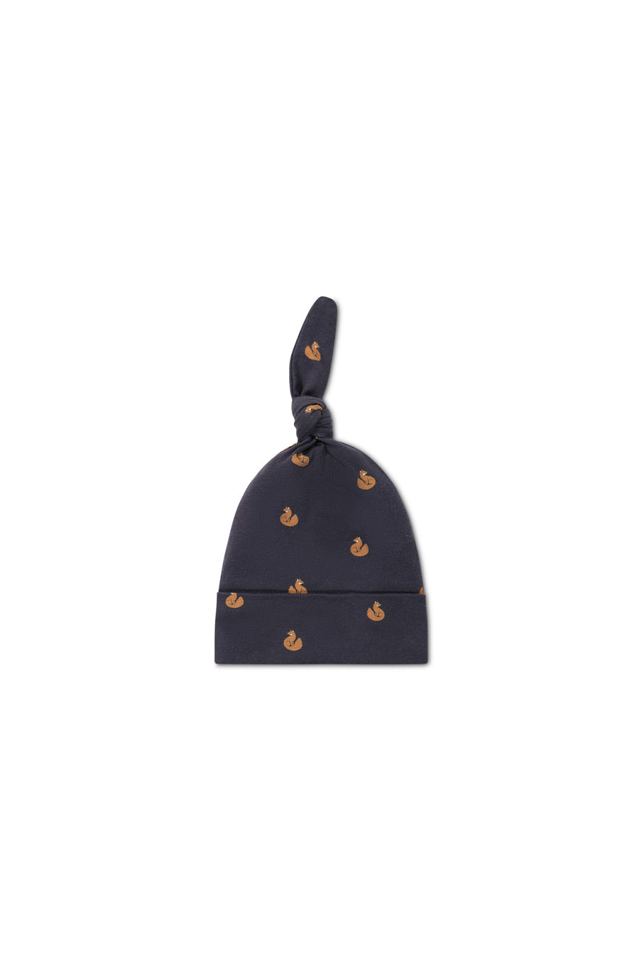 Organic Cotton Knot Beanie - Fox Cubs Constellation Childrens Hat from Jamie Kay NZ