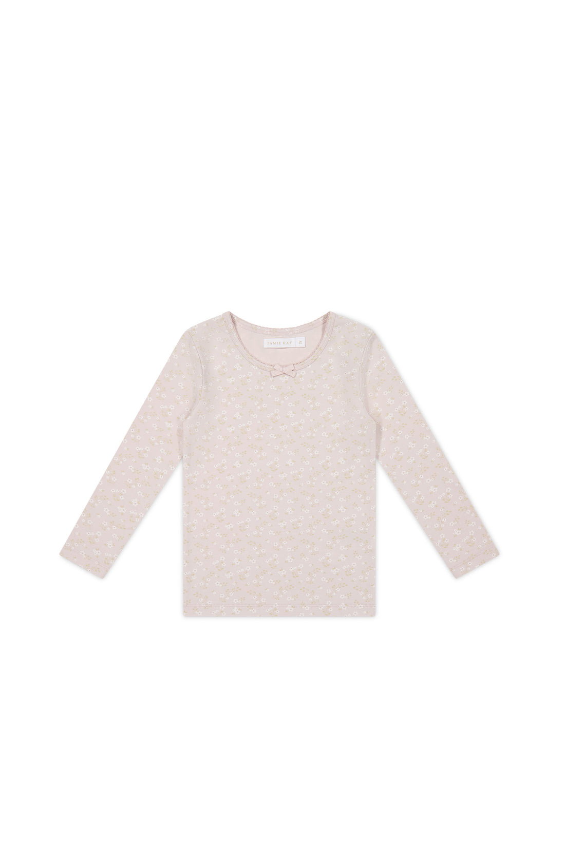 Organic Cotton Long Sleeve Top - Addie Lilac Childrens Top from Jamie Kay NZ