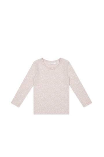 Organic Cotton Long Sleeve Top - Addie Lilac Childrens Top from Jamie Kay NZ