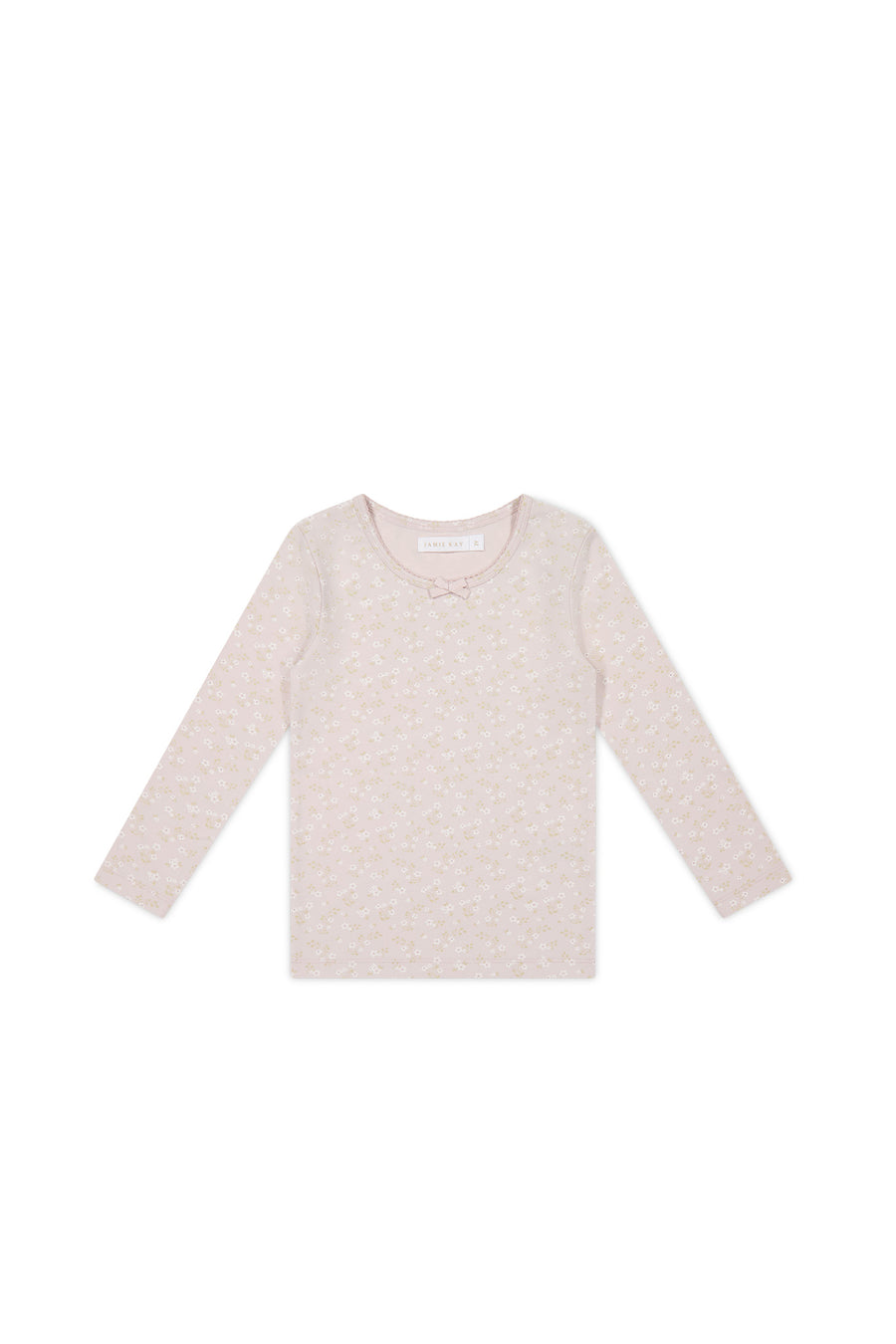 Organic Cotton Long Sleeve Top - Addie Lilac Childrens Top from Jamie Kay NZ