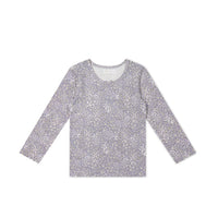 Organic Cotton Long Sleeve Top - April Lilac Childrens Top from Jamie Kay NZ