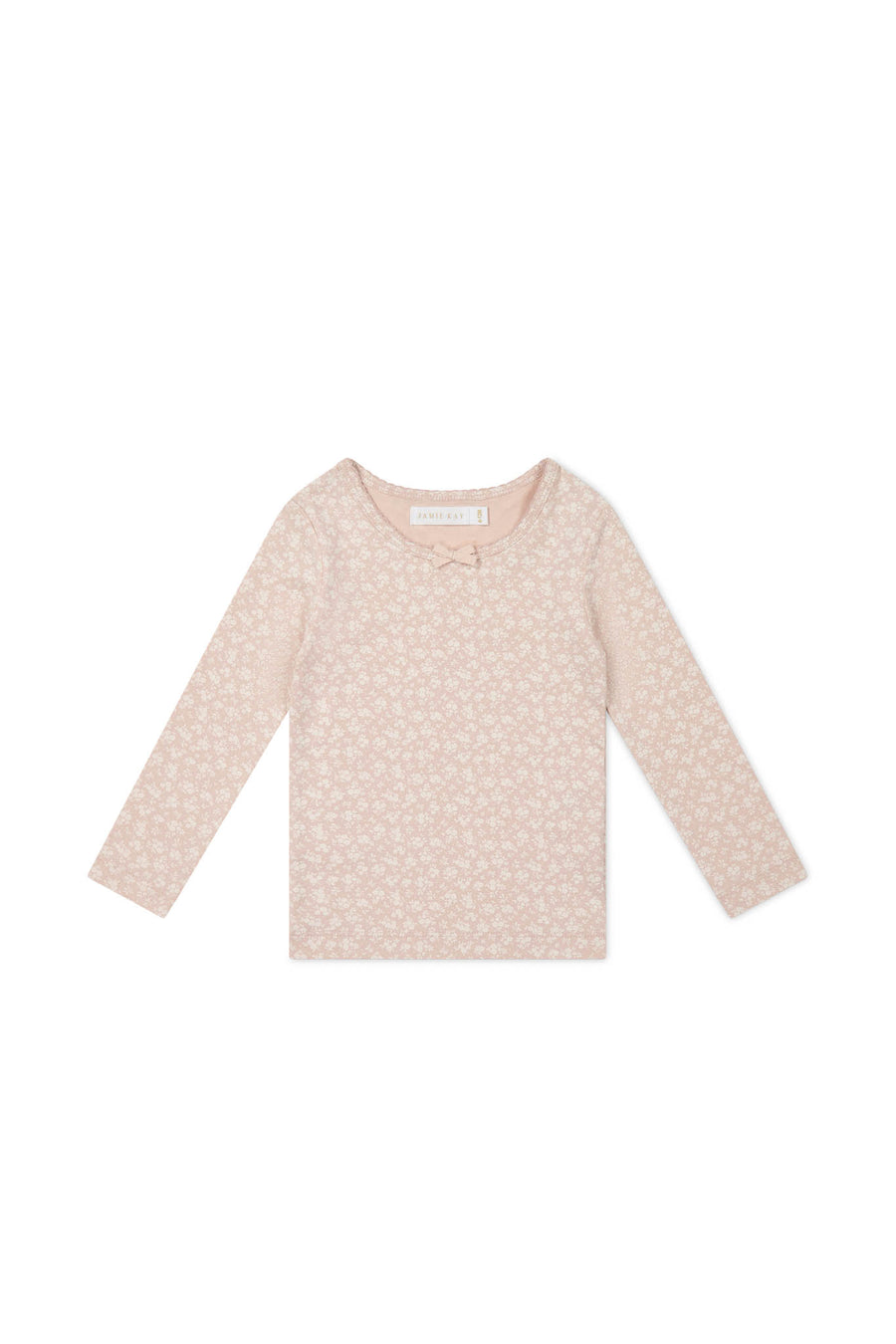 Organic Cotton Long Sleeve Top - Rosalie Field Rose Childrens Top from Jamie Kay NZ