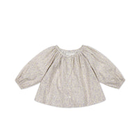 Organic Cotton Martha Top - Chloe Lavender Childrens Top from Jamie Kay NZ