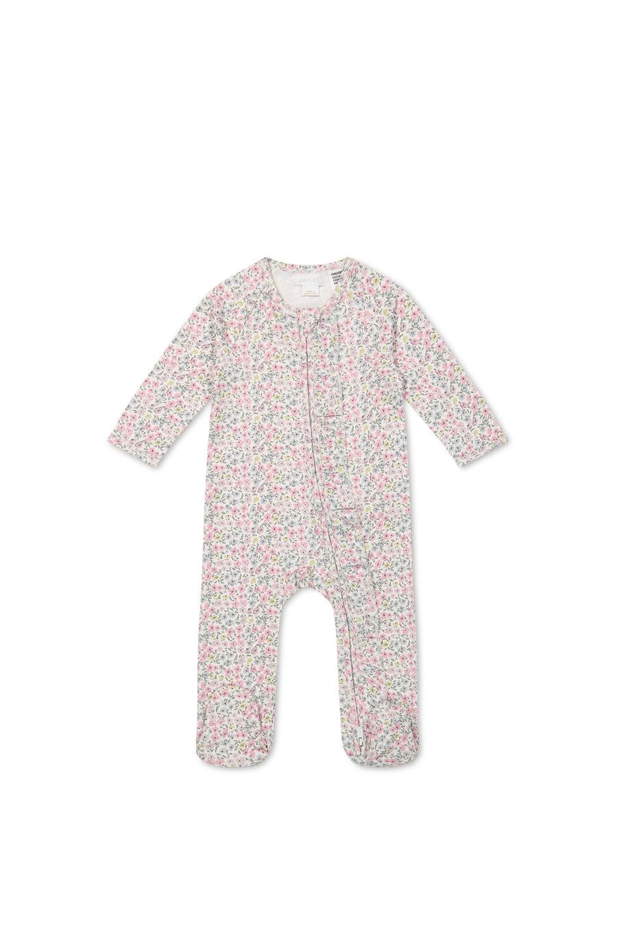 Organic Cotton Melanie Onepiece - Fifi Mini Slightly Pink Childrens Onepiece from Jamie Kay NZ