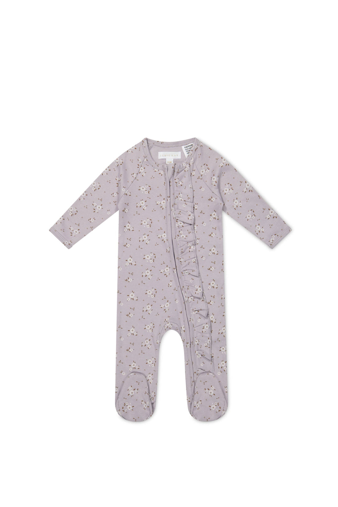 Organic Cotton Melanie Onepiece - Lulu Bloom Iris – Jamie Kay NZ