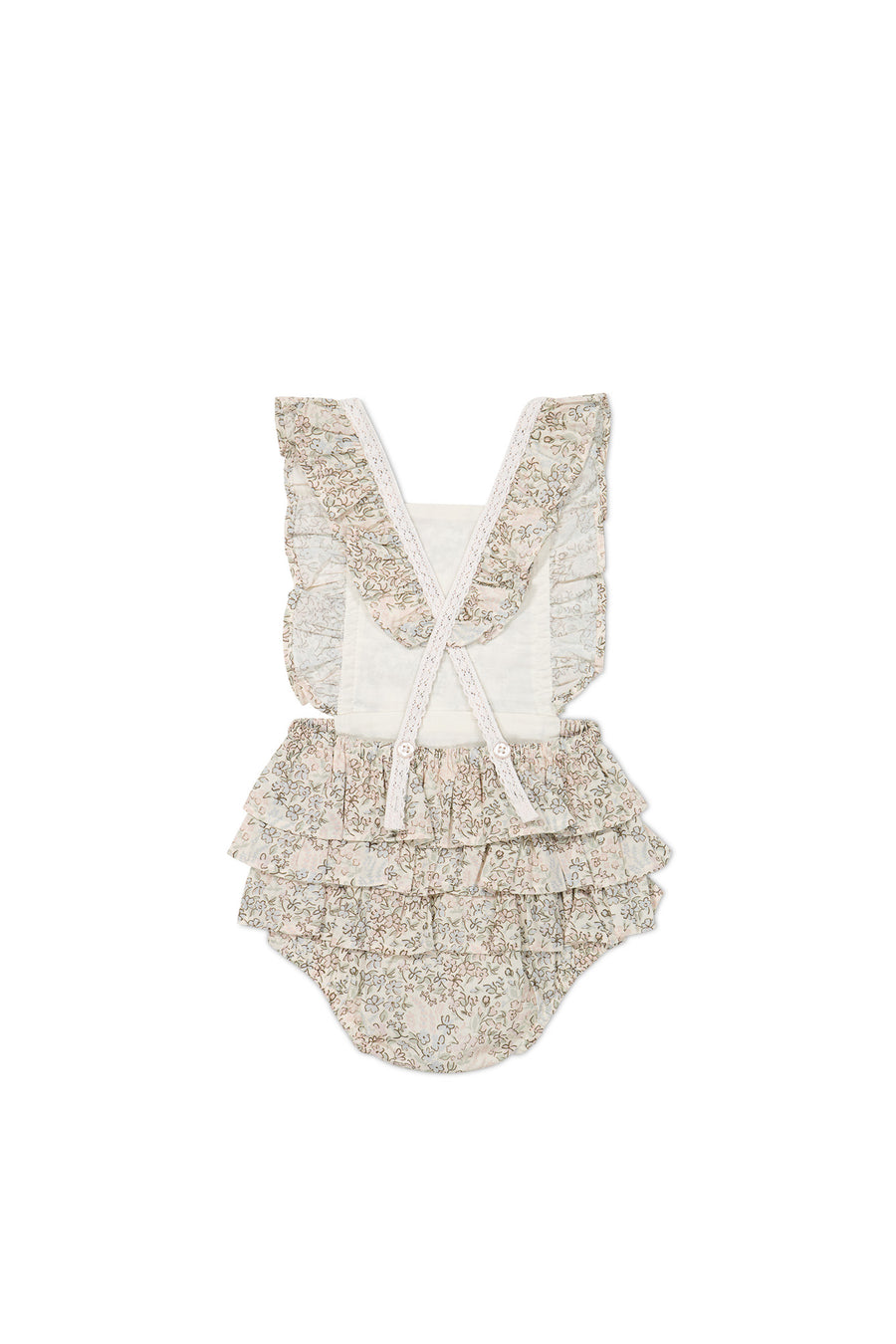 Organic Cotton Madeline Playsuit - April Harbour Childrens Playsuit from Jamie Kay NZ