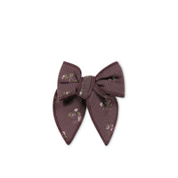 Organic Cotton Modal Bow - Petite Fleur Childrens Bow from Jamie Kay NZ