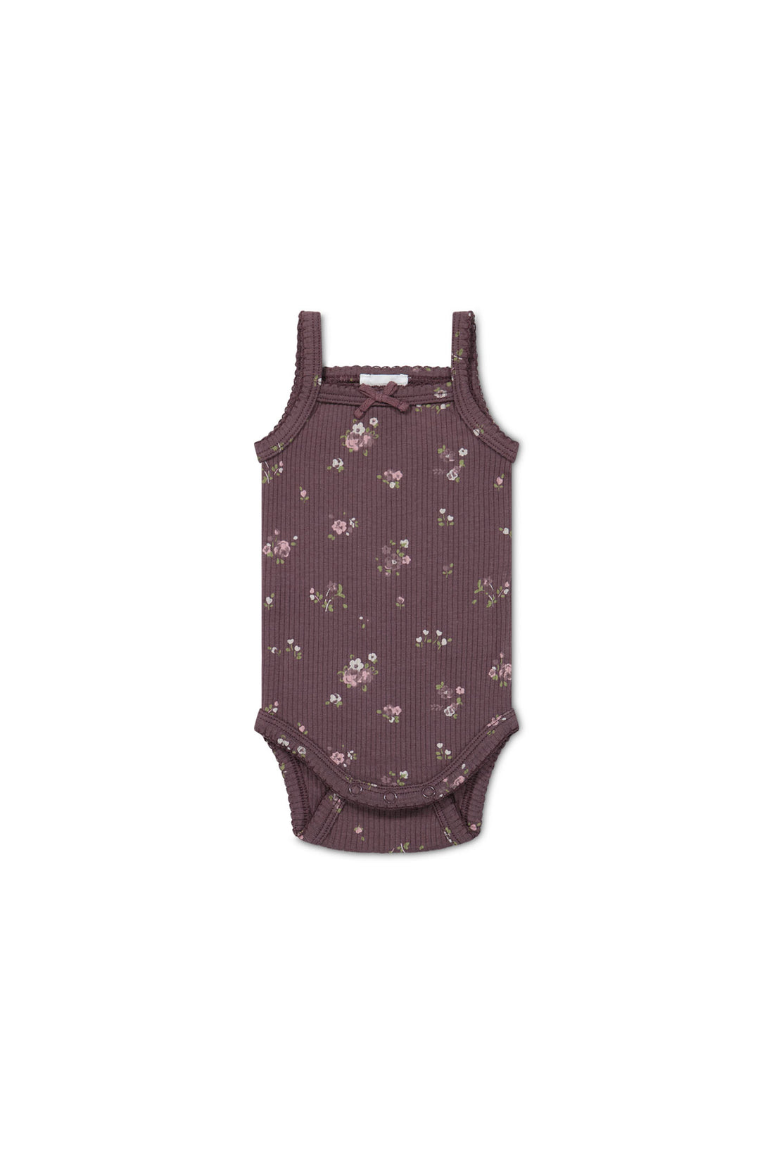 Organic Cotton Modal Bridget Singlet Bodysuit - Petite Fleur Childrens Bodysuit from Jamie Kay NZ