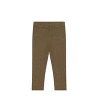 Organic Cotton Modal Elastane Legging - Oak Childrens Legging from Jamie Kay NZ