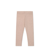 Organic Cotton Modal Everyday Legging - Dusky Rose Marle Childrens Legging from Jamie Kay NZ