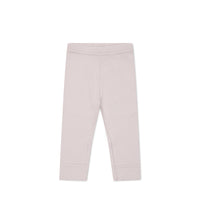 Organic Cotton Modal Everyday Legging - Violet Tint Childrens Legging from Jamie Kay NZ