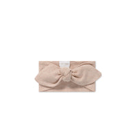 Organic Cotton Modal Headband - Dusky Rose Marle Childrens Headband from Jamie Kay NZ