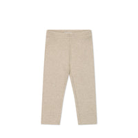 Organic Cotton Modal Everyday Legging - Biscuit Marle Childrens Legging from Jamie Kay NZ