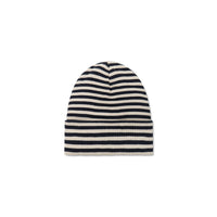 Organic Cotton Modal Lennon Beanie - Narrow Stripe Constellation/Soft Clay Childrens Hat from Jamie Kay NZ