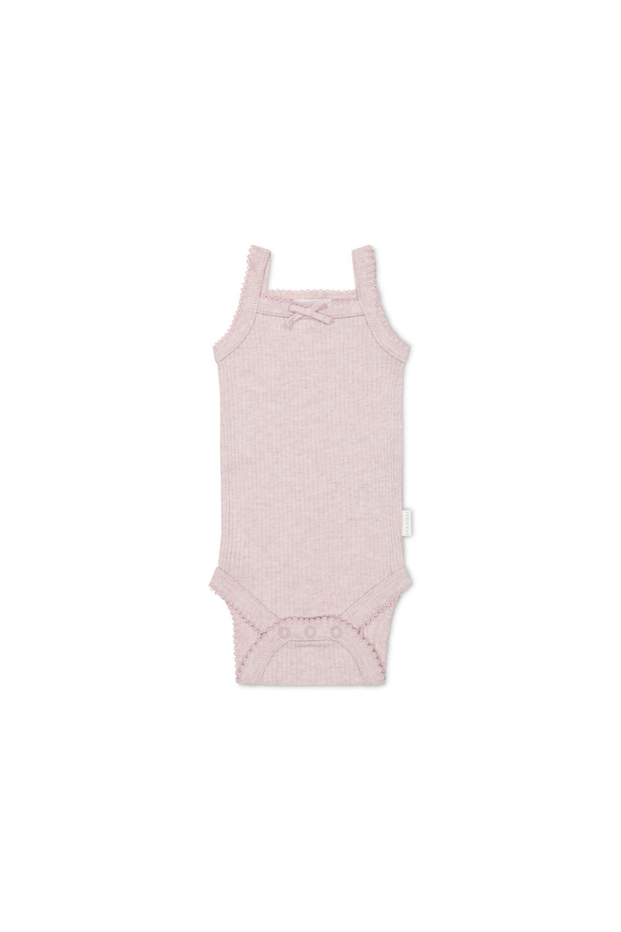 Organic Cotton Modal Singlet Bodysuit - Violet Marle Childrens Bodysuit from Jamie Kay NZ