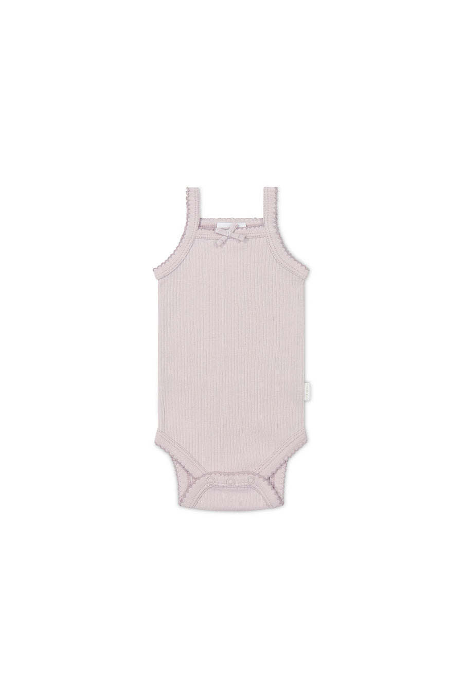 Organic Cotton Modal Singlet Bodysuit - Violet Tint Childrens Bodysuit from Jamie Kay NZ