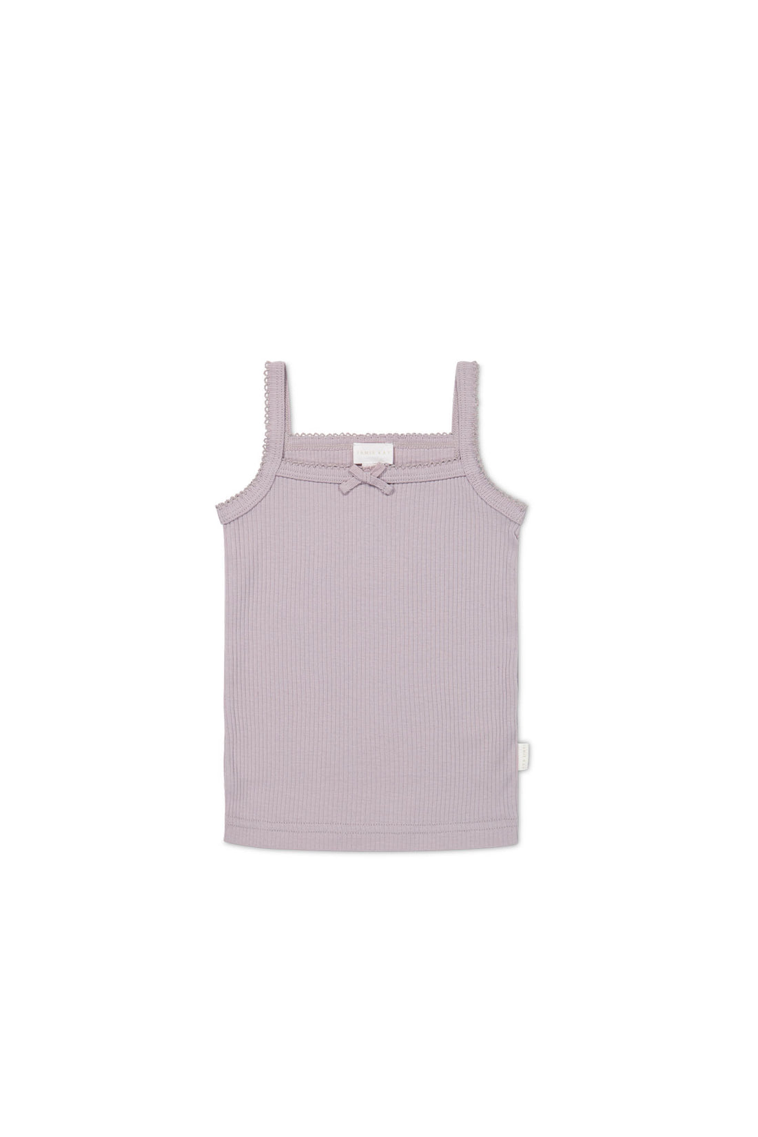 Organic Cotton Modal Singlet - Heather Haze Childrens Singlet from Jamie Kay NZ