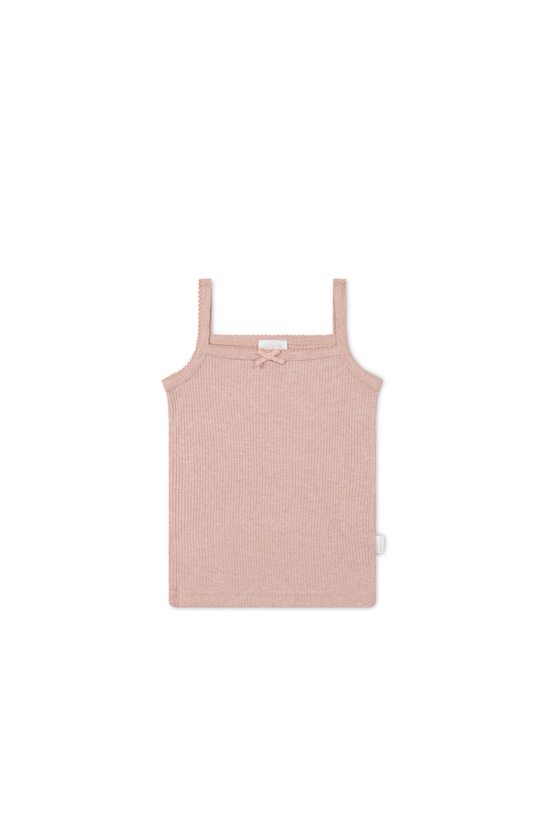 Organic Cotton Modal Singlet - Peony Marle Childrens Singlet from Jamie Kay NZ