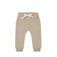 Organic Cotton Morgan Track Pant - Fawn Childrens Pant from Jamie Kay NZ