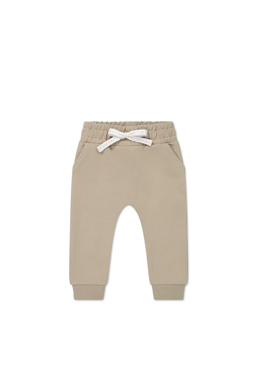 Organic Cotton Morgan Track Pant - Fawn Childrens Pant from Jamie Kay NZ