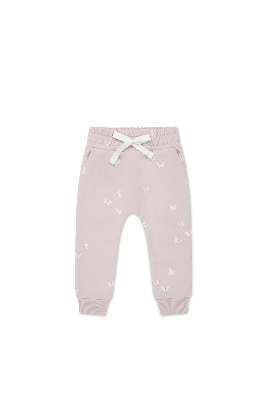 Organic Cotton Morgan Track Pant - Flutter by Lilac Childrens Pant from Jamie Kay NZ