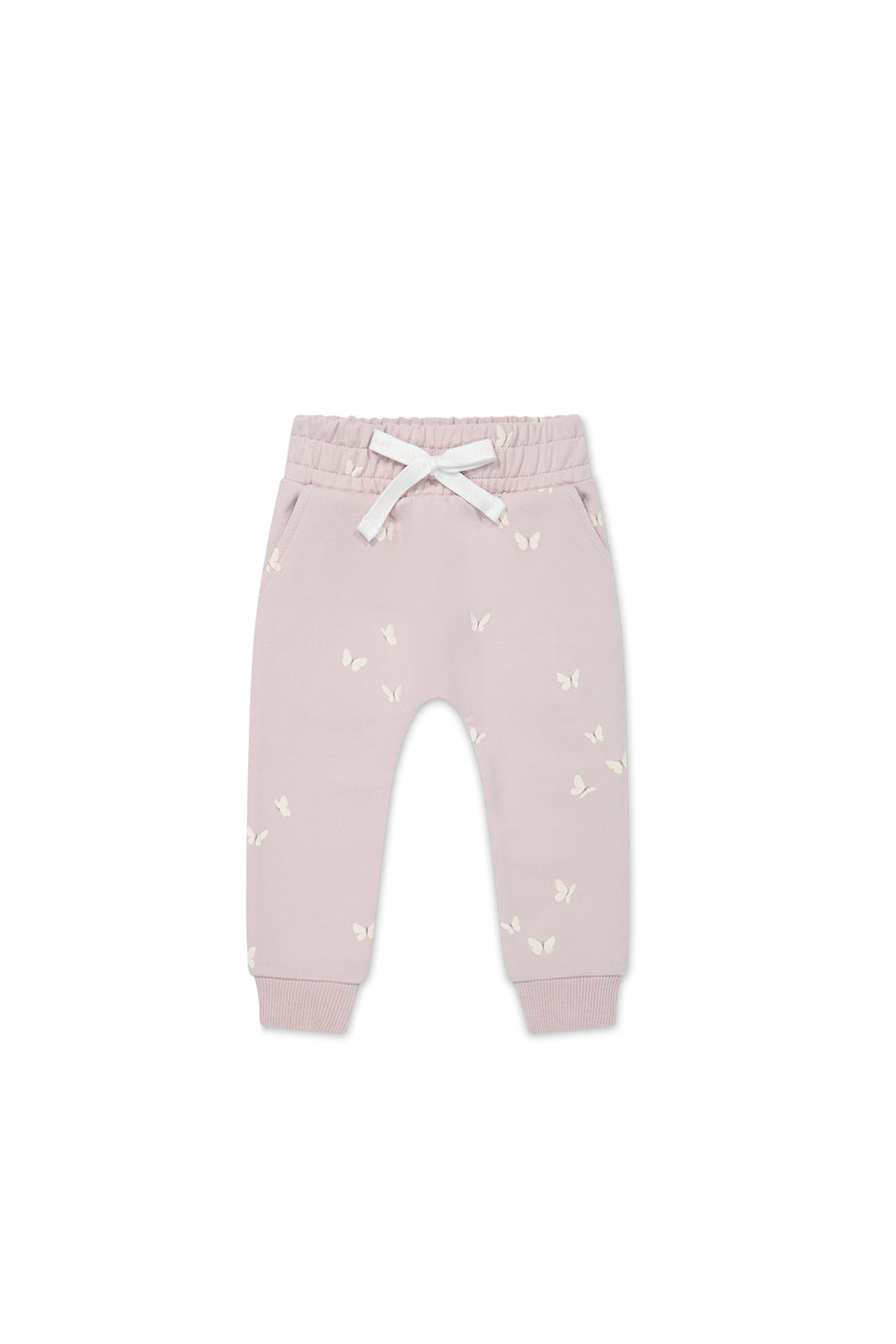 Organic Cotton Morgan Track Pant - Flutter by Lilac Childrens Pant from Jamie Kay NZ