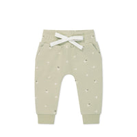 Organic Cotton Morgan Track Pant - Fresh Apples Abbey Medium Childrens Pant from Jamie Kay NZ