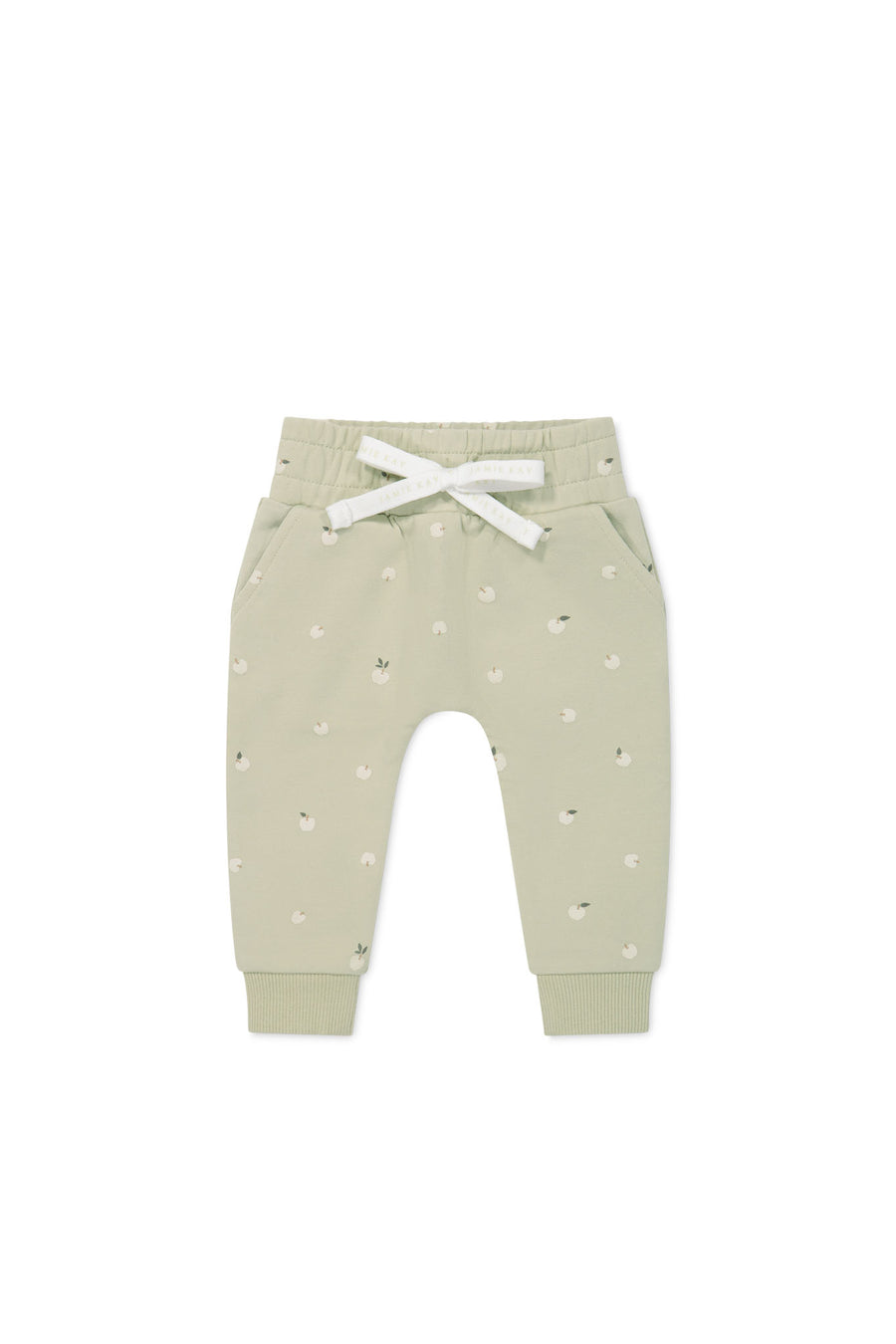 Organic Cotton Morgan Track Pant - Fresh Apples Abbey Medium Childrens Pant from Jamie Kay NZ