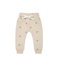 Organic Cotton Morgan Track Pant - Henry Hedgehog Birch Childrens Pant from Jamie Kay NZ