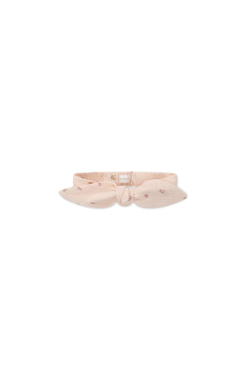 Organic Cotton Muslin Headband - Meredith Morganite Childrens Headband from Jamie Kay NZ