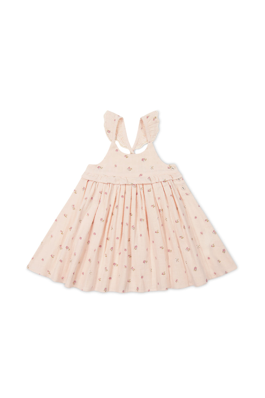 Organic Cotton Muslin Lola Dress - Meredith Morganite Childrens Dress from Jamie Kay NZ