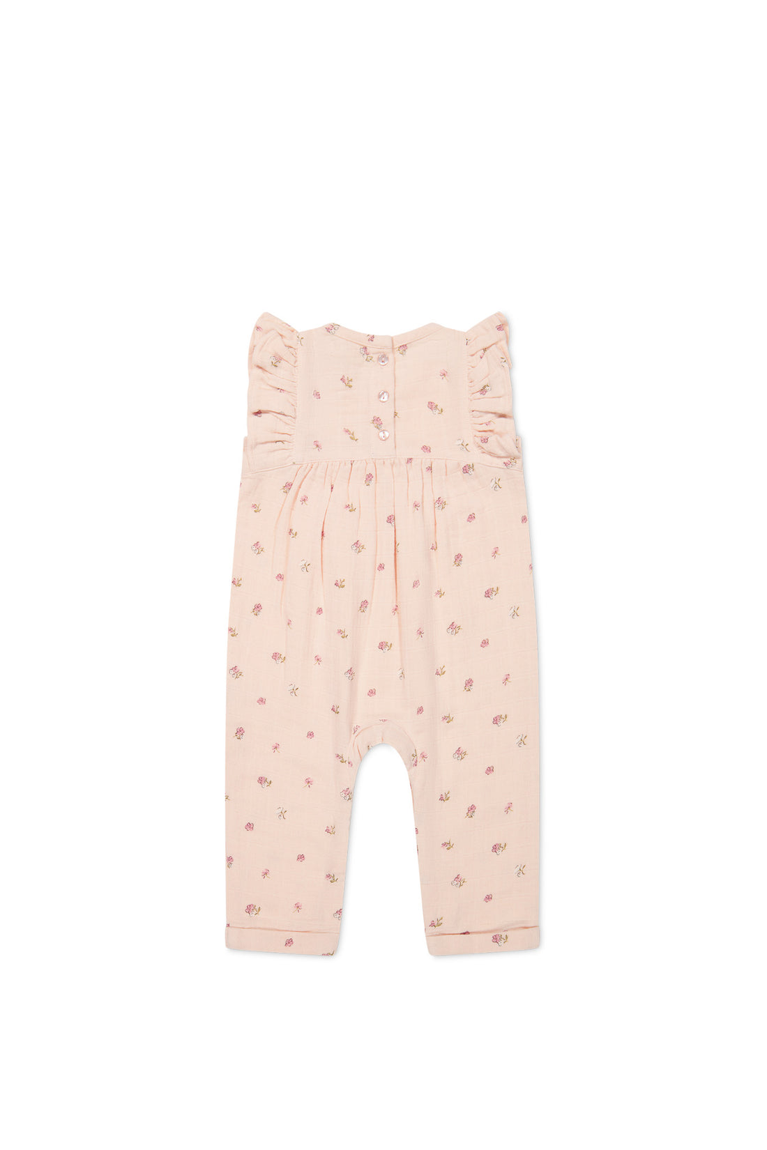 Organic Cotton Muslin Sadie Romper - Meredith Morganite Childrens Romper from Jamie Kay NZ