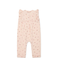 Organic Cotton Muslin Sadie Romper - Meredith Morganite Childrens Romper from Jamie Kay NZ