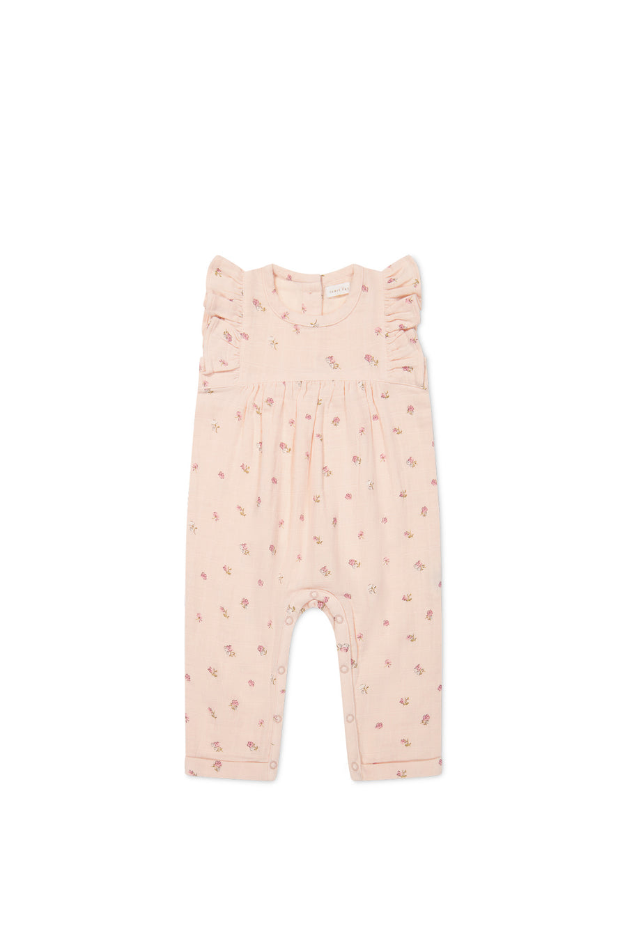 Organic Cotton Muslin Sadie Romper - Meredith Morganite Childrens Romper from Jamie Kay NZ