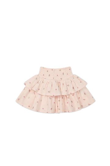 Organic Cotton Muslin Samantha Skirt - Meredith Morganite Childrens Skirt from Jamie Kay NZ