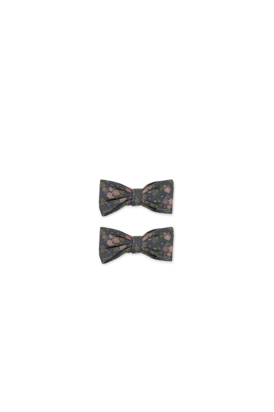 Organic Cotton Noelle Bow - Rosalie Floral Lava Childrens Bow from Jamie Kay NZ