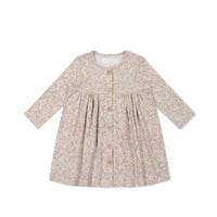 Organic Cotton Poppy Dress - Chloe Lilac Childrens Dress from Jamie Kay NZ