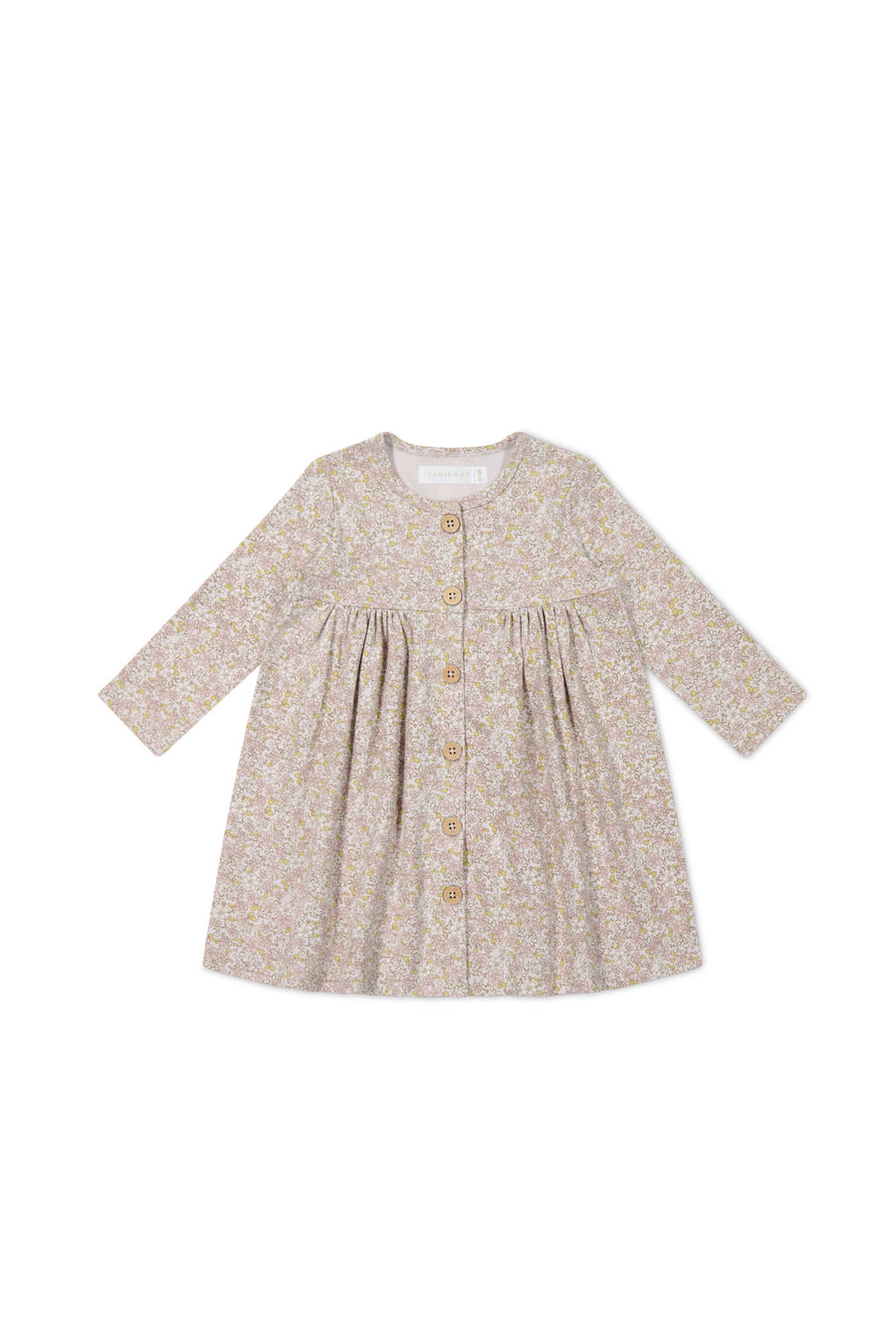 Organic Cotton Poppy Dress - Chloe Lilac Childrens Dress from Jamie Kay NZ