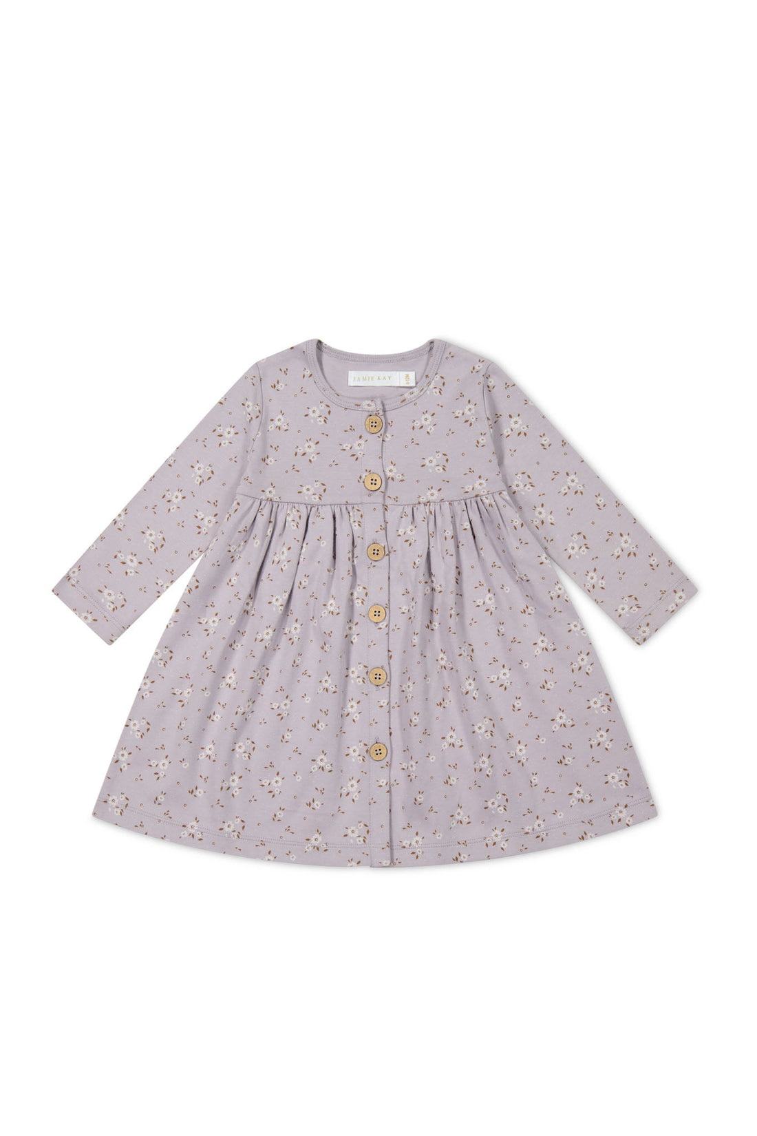 Organic Cotton Poppy Dress - Lulu Bloom Iris Childrens Dress from Jamie Kay NZ