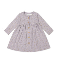 Organic Cotton Poppy Dress - Lulu Bloom Iris Childrens Dress from Jamie Kay NZ