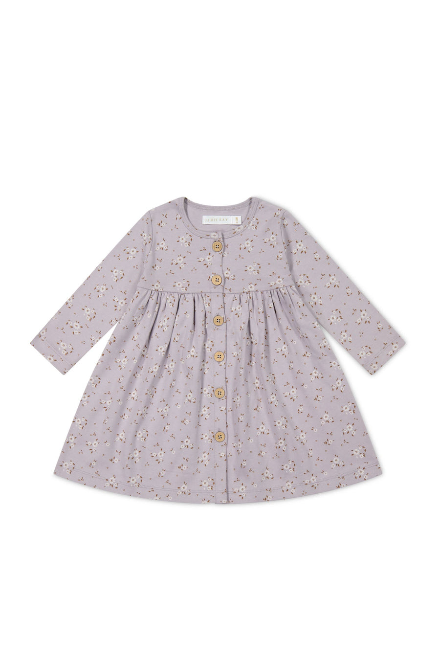 Organic Cotton Poppy Dress - Lulu Bloom Iris Childrens Dress from Jamie Kay NZ