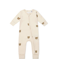 Organic Cotton Reese Onepiece - Bobbie Bear Tofu Childrens Onepiece from Jamie Kay NZ