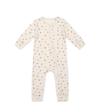 Organic Cotton Reese Zip Onepiece - Woodland Friends Childrens Onepiece from Jamie Kay NZ