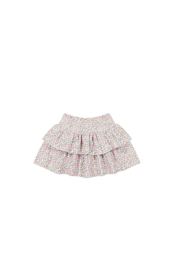 Organic Cotton Ruby Skirt - Fifi Mini Slightly Pink Childrens Skirt from Jamie Kay NZ