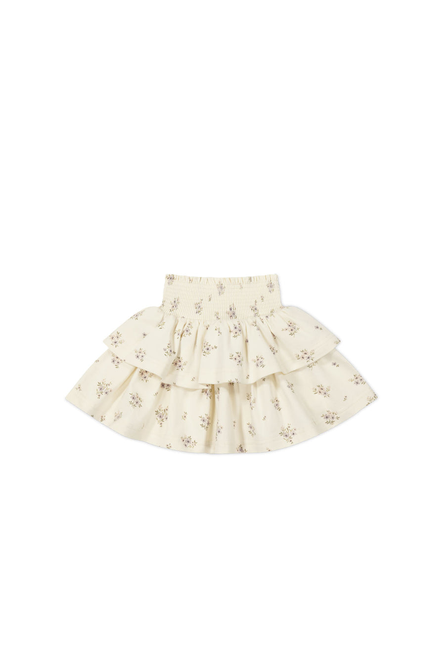 Organic Cotton Ruby Skirt - Goldie Bouquet Egret Childrens Skirt from Jamie Kay NZ