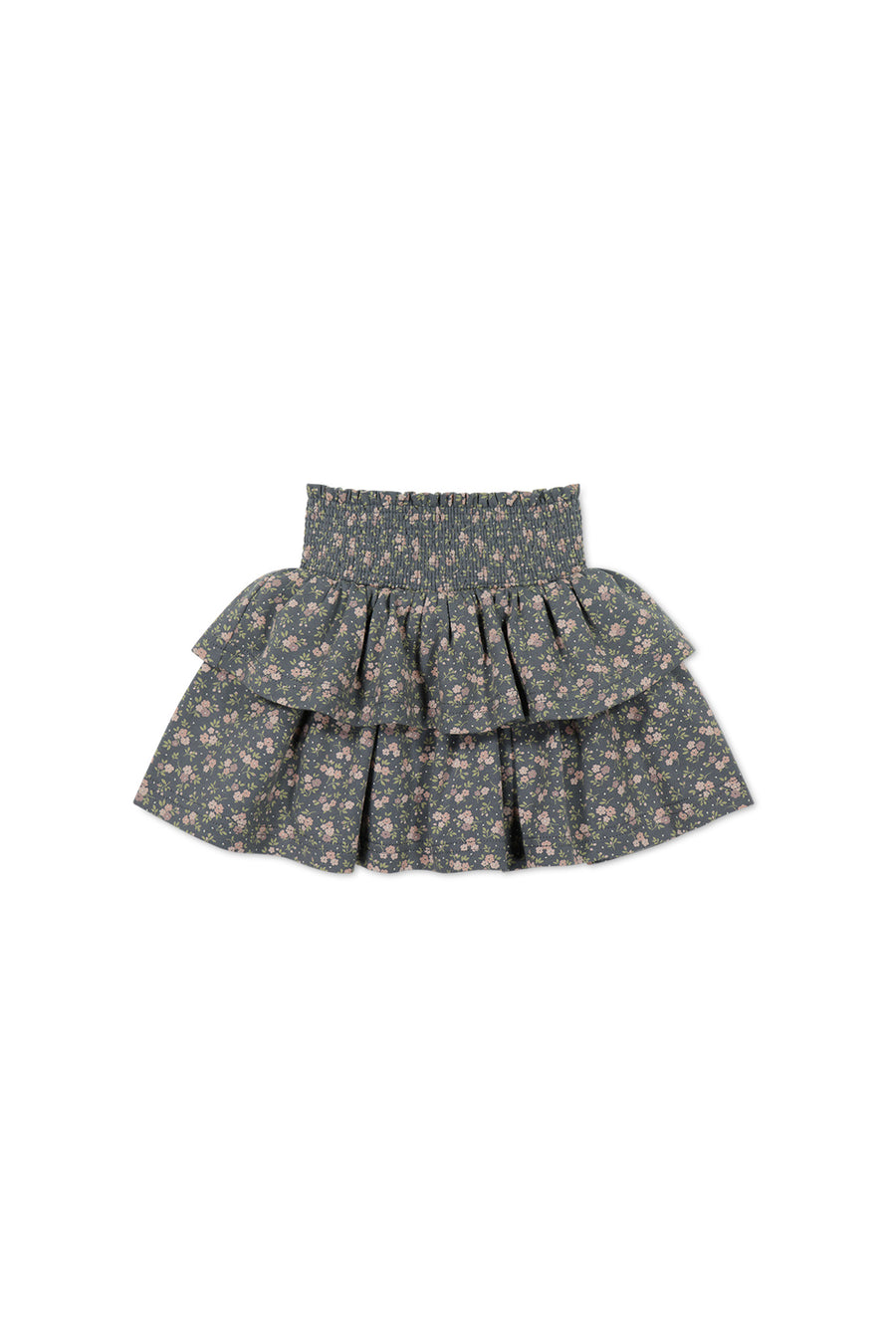 Organic Cotton Ruby Skirt - Rosalie Floral Lava Childrens Skirt from Jamie Kay NZ