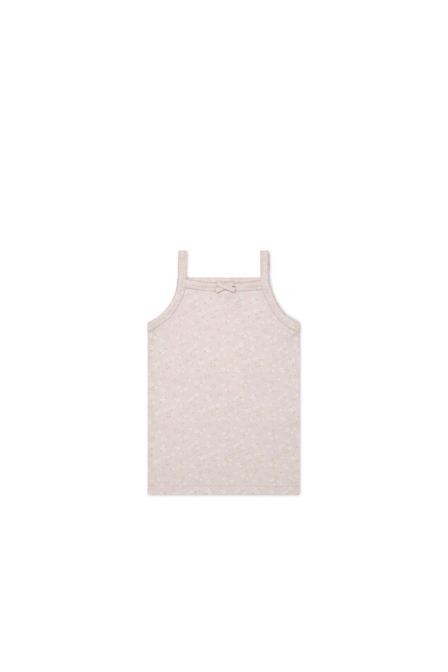 Organic Cotton Singlet - Addie Lilac Childrens Singlet from Jamie Kay NZ