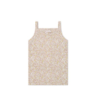 Organic Cotton Singlet - Chloe Lilac Childrens Singlet from Jamie Kay NZ